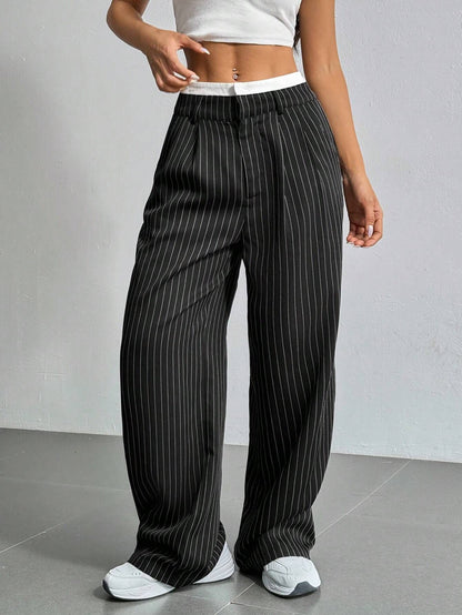 Stitching Suit Pants Simple Loose Drooping Straight-leg Pants O1CN01xDnqIP1WDq9q9hV0K  2218107542755 0 cib
