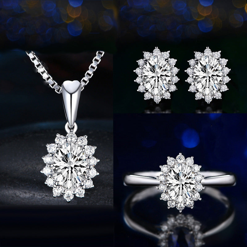 High-grade Ring Necklace Ear Stud Ornament Colored Gems Set Three-piece Set O1CN01xMcUtc1WNSOTBF65K  2344632776 0 cib