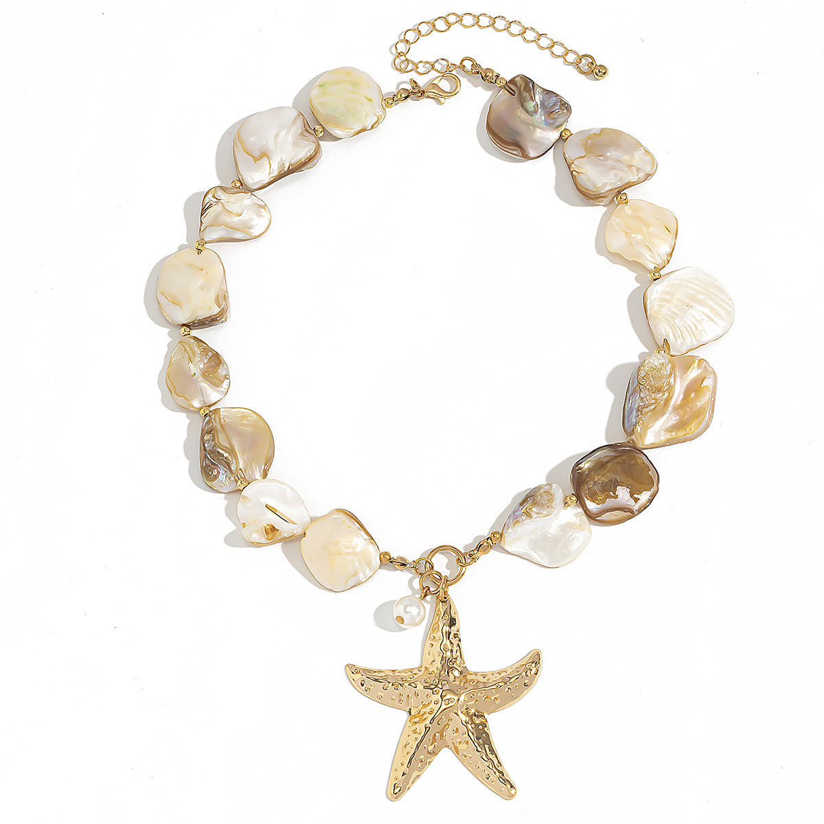 Classic Conch Pendant Necklace For Women Bohemian Starfish Beaded Choker Necklace Summer Beach Neck Fashion Jewelry O1CN01xkJ