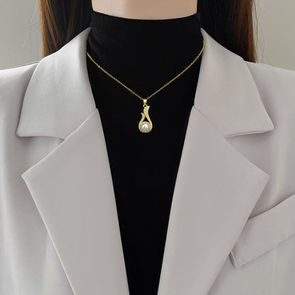 Necklace And Earrings Suite Light Luxury Full Diamond Pearl O1CN01zHfSZh2J3gWUEFs6v  2206683529366 0 cib