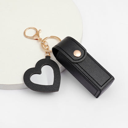 Glass Mirror Keychain Pendant Cross-border Pu Love Lipstick Pack O1CN01zLGW3M25rEiDKqxk1  4164647579 0 cib
