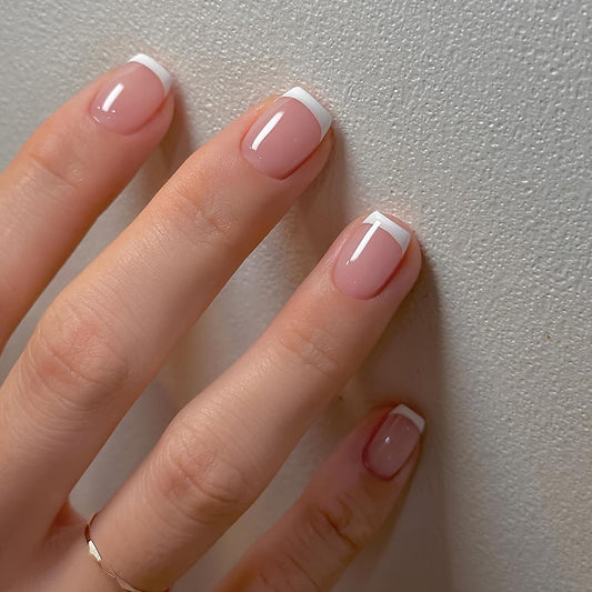 Simple White French Fake Nails O1CN01zO7unq2G1u6lLU4Lp  3317688956 0 cib