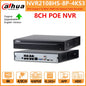 Dahua POE NVR 4CH NVR2104HS-P-4KS3 8CH NVR2108HS-8P-4KS3 1U 1HDD 4/8 PoE Port Network Video Recorder S6e3830e088514646be1a90d