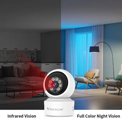 Vstarcam 1080P HD IP Camera Indoor WIFI Wireless PTZ Camera Two-way Audio Pet&Baby Track Monitor Home Security Camera S70a085