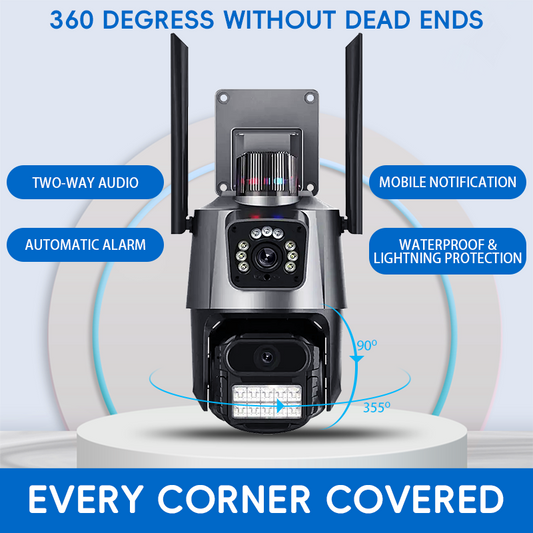 Advanced Dual - lens Security Camera: All - Encompassing Surveillance Solution SC08  1