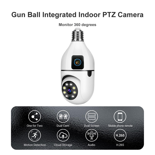 Smart Home Sentinel: Indoor PTZ Camera with Real - Time Motion Detection and Dual - Screen Preview SQ002 W L  6
