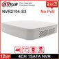 Original Dahua NVR2104-S3 4CH AI ONVIF NVR 4 Channels P2P Network Video Recorder For IP Cameras Security No POE port Sc85e483