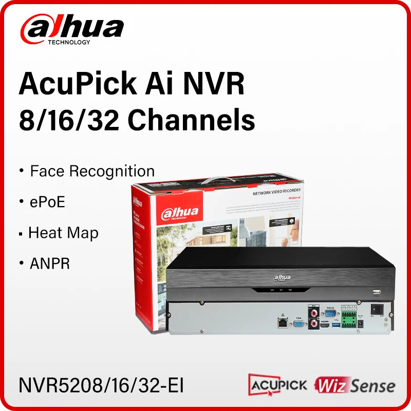 Dahua WizSense NVR5208/5216/5232-EI | 8/16/32CH NVR with AcuPick, Face Recognition, Perimeter Protection Sd336bff2a31f44a9bf5