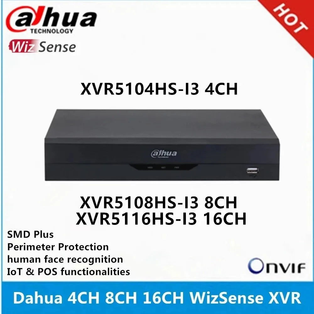 Dahua XVR5104HS/5108HS-I3/5116HS-I3 WizSense 4/8/16CH XVR Recorder | 6MP IP & 5MP HDCVI Camera Sf6b84be0ed104ecc994fccd806b82