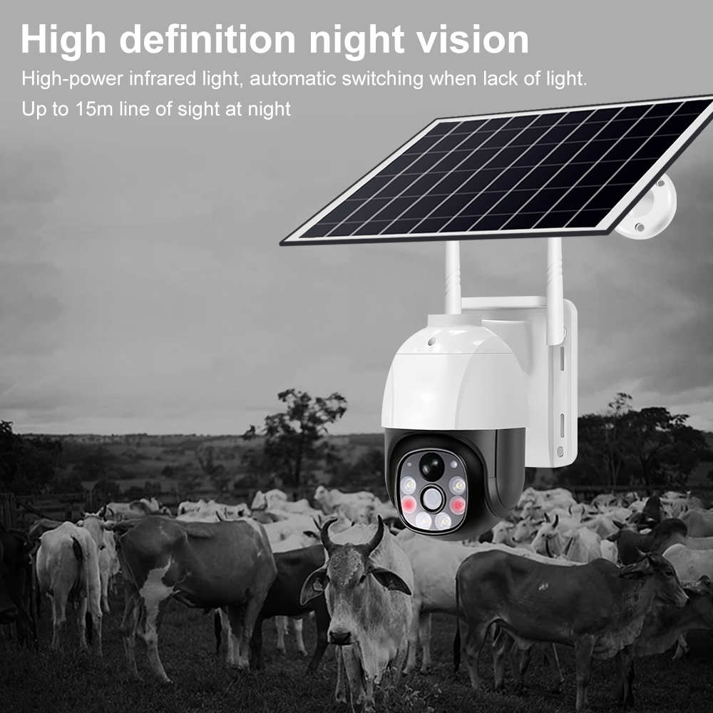 Solar - Powered Outdoor PT Camera: All - Weather Surveillance with 2 - Way Audio VC9  13