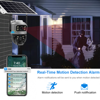 4G Solar - Powered PTZ Camera: All - Weather, Blind - Spot - Free Surveillance - HD Wireless Product #6