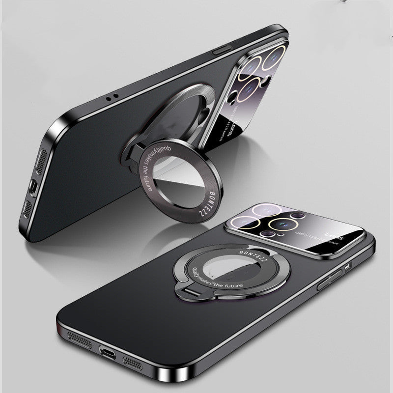 Metal Invisible Bracket Frosted Large Window Magnetic Suction Phone Case a01c668d 0107 488a 8742 0916b69e07dc