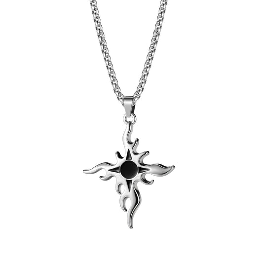 Korean Version Of Simple Wild Sunflower Alloy Pendant Men And Women Necklace a01d7877 80a6 4340 84ce 0821c0bda70f