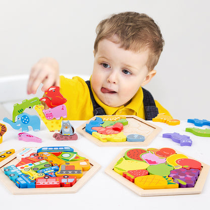 Children's Animal Fruit Creative Three-dimensional Puzzle Puzzle Educational Toys a0611969 e953 4971 bbf9 dc8b8fc811ca