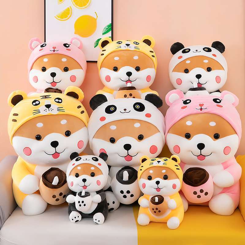 Transformation Milk Tea Dog Plush Toy a071e7cd b7f1 4d12 a877 07234006dc79
