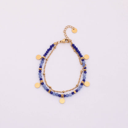 French Color Handmade Exquisite Small Round Slice Bracelet a0786cbc 82be 424c b988 565fc01e01bd