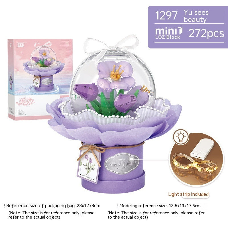 Building Block Bouquet With Light Small Particles Educational Toys a08a9403 c8e8 4bd6 bd60 d0db37994955 trans fa1912d2 67db 4