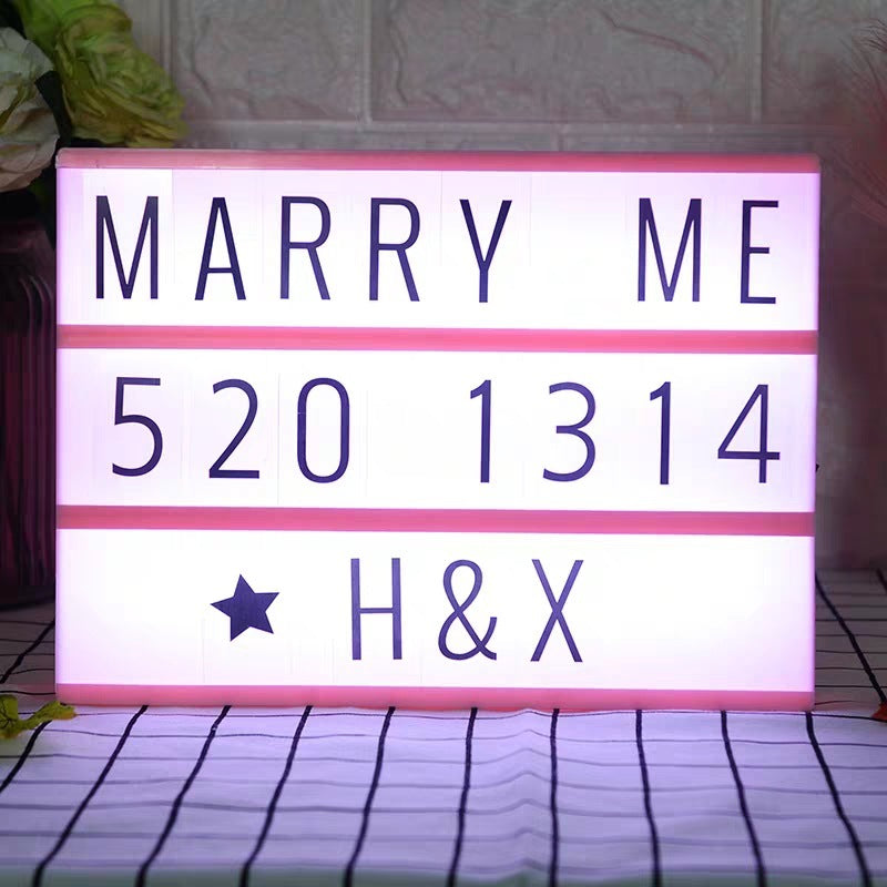 LED Letter Light Box Decoration Light a08ba584 c82a 4e79 85fb 44dd159137e2