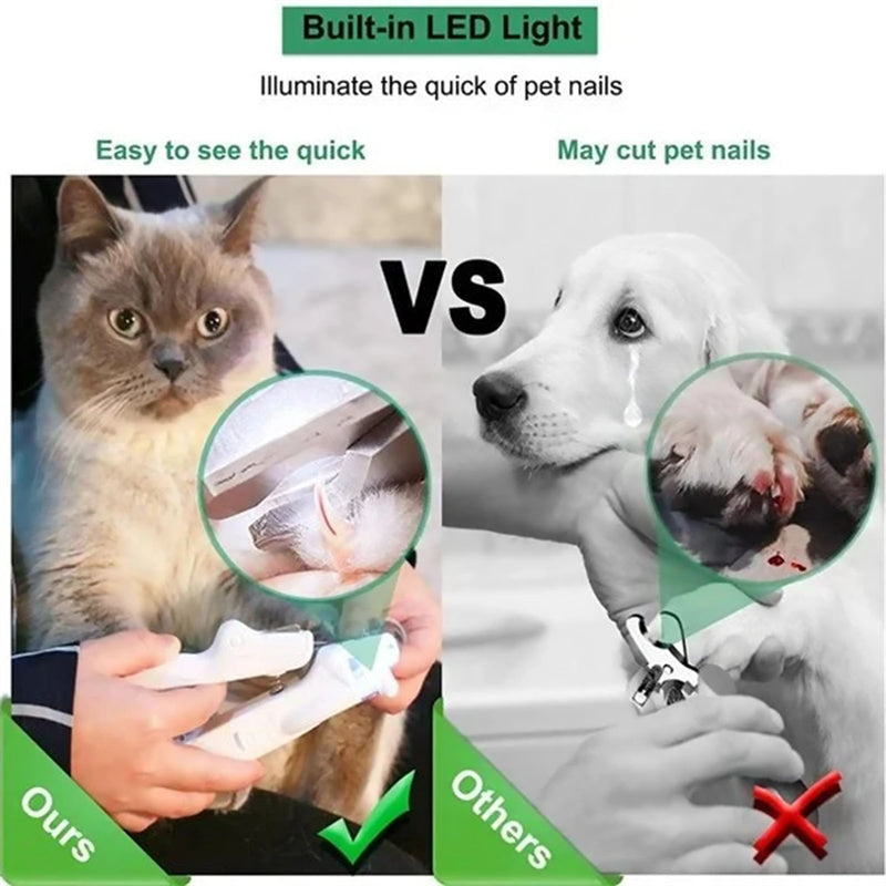 Pet Nail Clippers With LED Light Dogs Cat Nail Scissors Professional Trimmer Tool Care Grooming Supplies a08c592e 8060 4683 b
