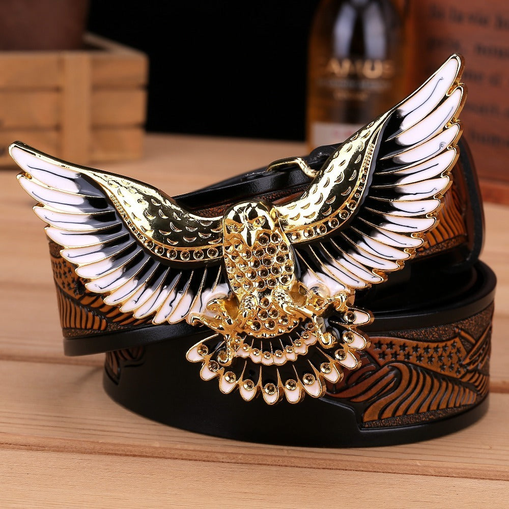 Men's Fashion Eagle Leather Belt a0ac26a3 f221 4370 bbb4 86d6410f3616