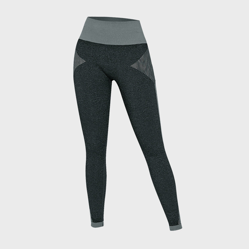 High Waist Color Stitching Fitness Pants For Women a0bb4c16 6fb9 4f38 bac1 362e21cac731