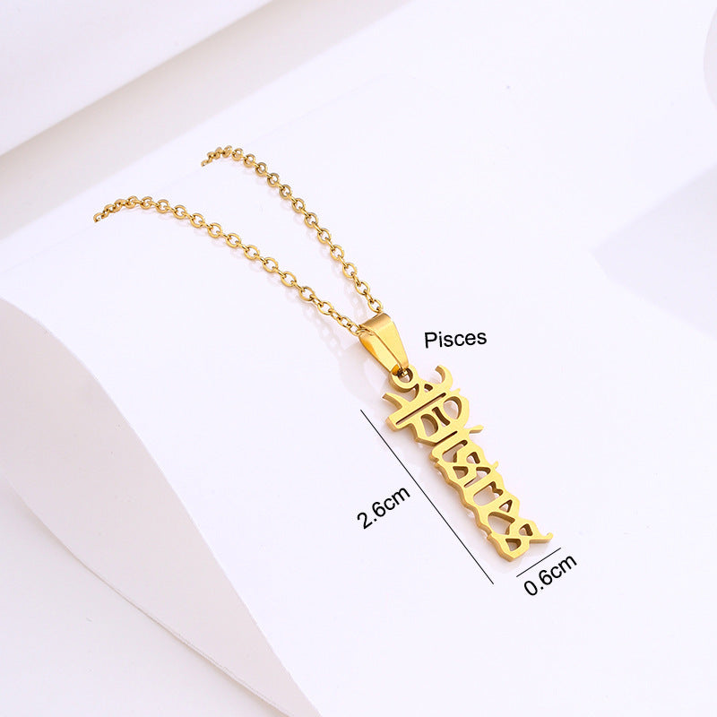 Stainless Steel Zodiac Necklace a0c42b3e 8a43 4ca8 b2d4 b6846ba13e34