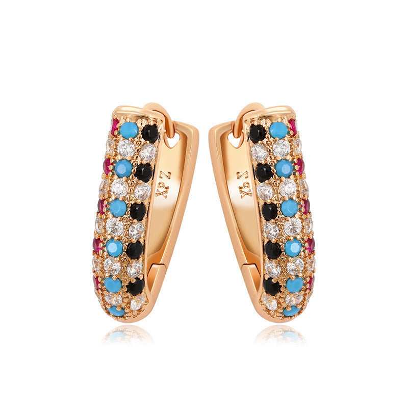 Women's Fashion Graceful Personality Zircon Earrings a0c9b2c6 69e8 4b38 9d44 2cba4bb45870