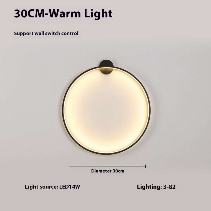 Minimalist Round Bedroom Bedside Lamp Wireless Living Room Sofa Background Wall Hotel Decorative Wall Lamp a0cd43e1 395f 4002