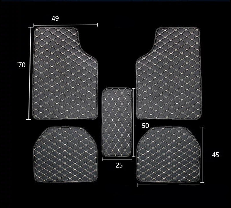 Universal Right Rudder Foot Pad Leather Quilted Embroidered Full Surround a0cd6497 501b 4aa0 adb4 60ffac71a19a