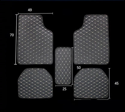 Universal Right Rudder Foot Pad Leather Quilted Embroidered Full Surround a0cd6497 501b 4aa0 adb4 60ffac71a19a