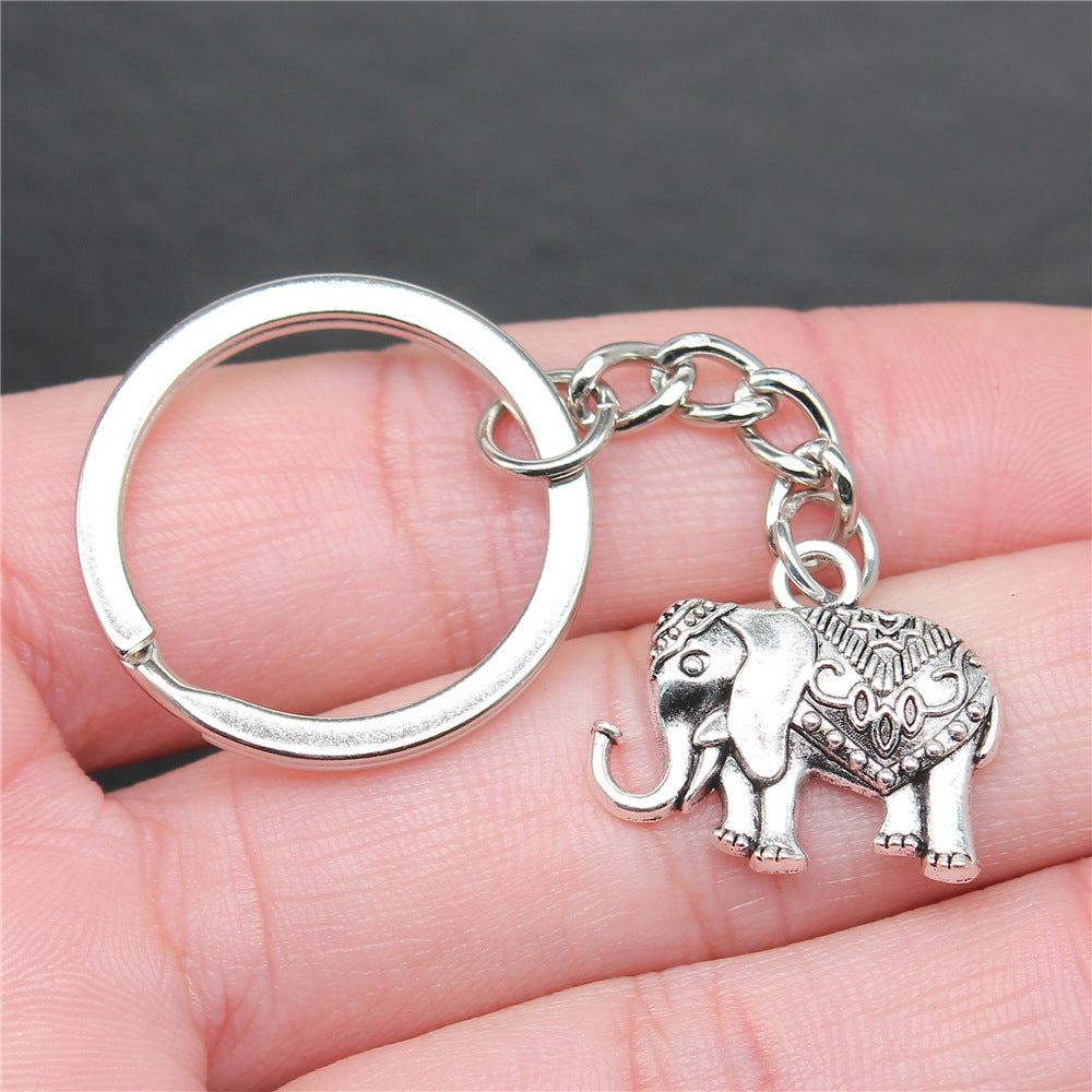 Single-sided Elephant Pendant Keychain a0dd7967 94cd 43a4 93c8 55b123a4c168