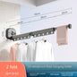 Suction Cup Folding Clothes Hanger Indoor Home Balcony Aluminum Retractable Drying Rack No Punching Folding Clothes Hanger a0