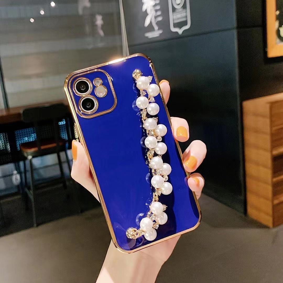 Electroplated Pearl Bracelet All-inclusive Soft Case Mobile Phone Protective Case a0f8e2d8 e05f 421b 8f53 2bbf728234df