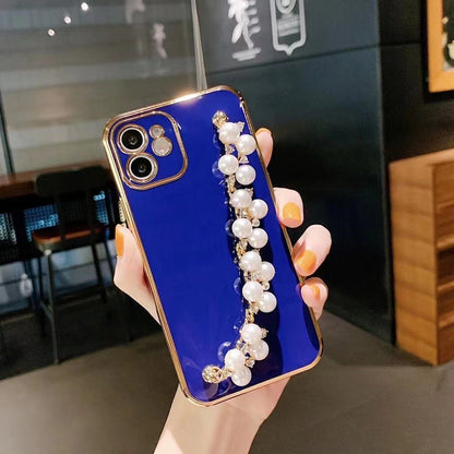 Electroplated Pearl Bracelet All-inclusive Soft Case Mobile Phone Protective Case a0f8e2d8 e05f 421b 8f53 2bbf728234df