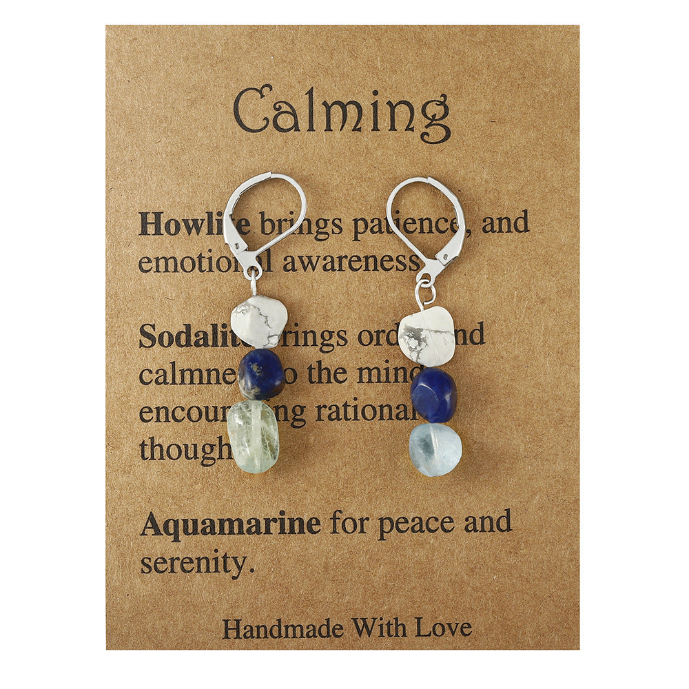 Amorphous Stone Eardrops Sodalite Aquamarine a123cd91 997a 4b56 9fdd 2214ae6be19c