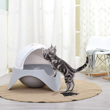 Litter Box Fully Enclosed Snow House Cat Toilet Large UFO Litter Box a1271604 4781 49f0 879e 697126a1e459