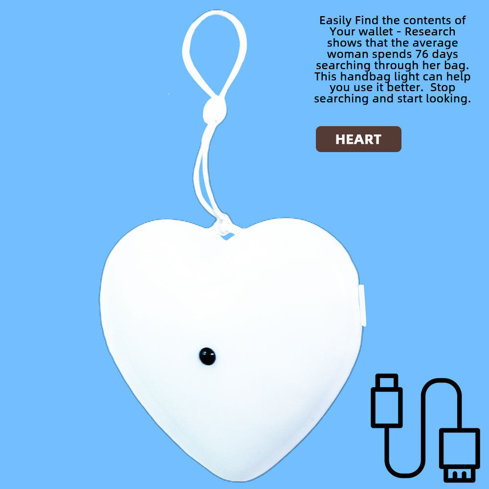 LED Luminous Handbag Light Heart-shaped Small Night Lamp a129ebf4 de60 43d3 976b 57a4ce56cb13