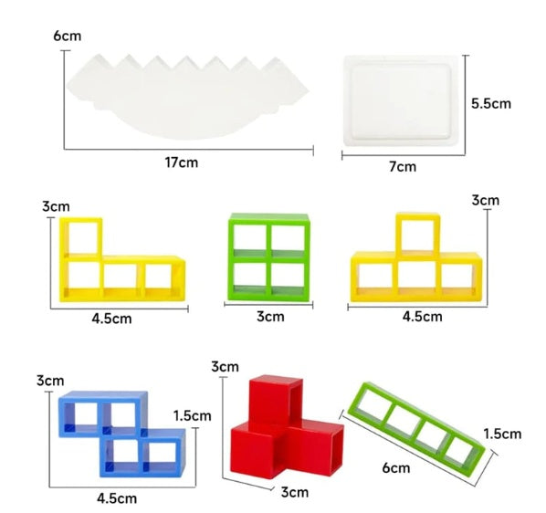 Balance Stacking Board Games Kids Adults Tower Block Toys For Family Parties Travel Games Boys Girls Puzzle Buliding Blocks T
