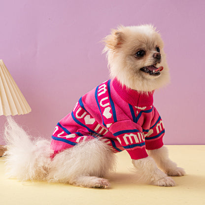 Tide Brand Pet Sweater Thickened Double Layer Fashion Dog Clothing a1363788 09c2 4986 96be c5d2e86e9125
