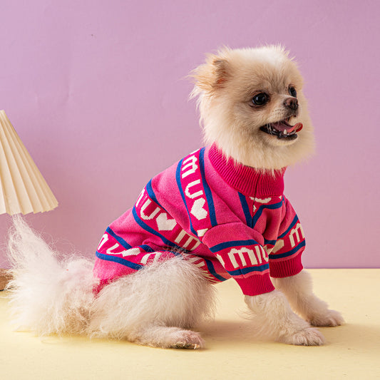Tide Brand Pet Sweater Thickened Double Layer Fashion Dog Clothing a1363788 09c2 4986 96be c5d2e86e9125
