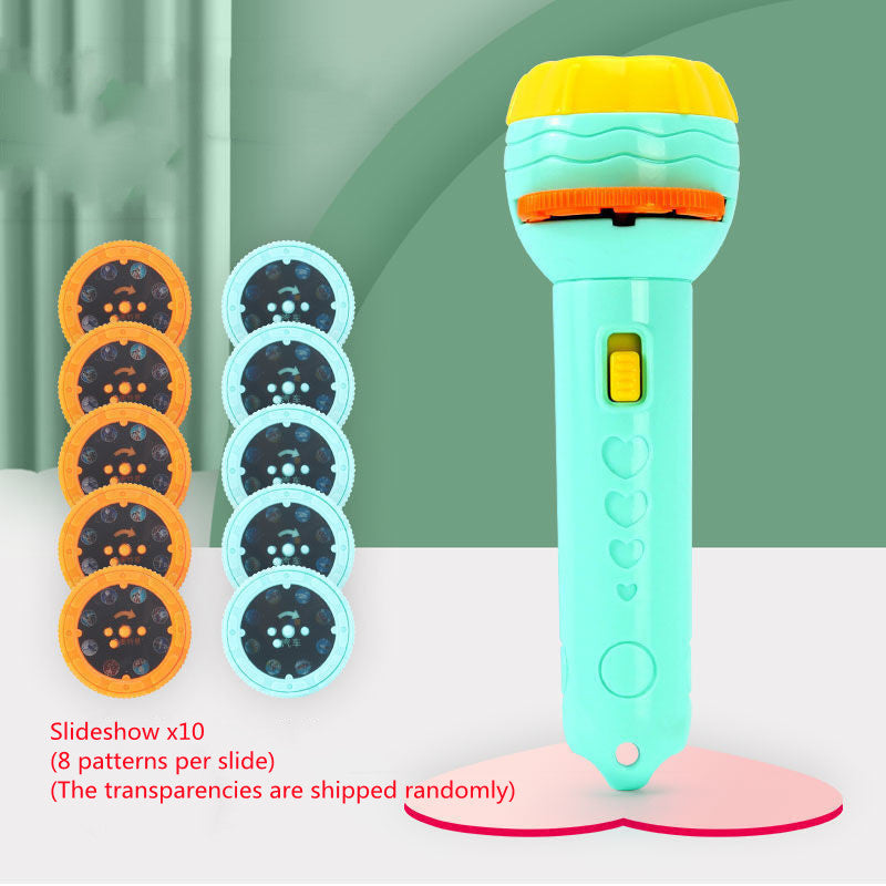 Cartoon Projection Flashlight 80 Patterns Creative Children Flashlight Toy Projector Baby Toys Bedtime Story Book a136fe86 fd