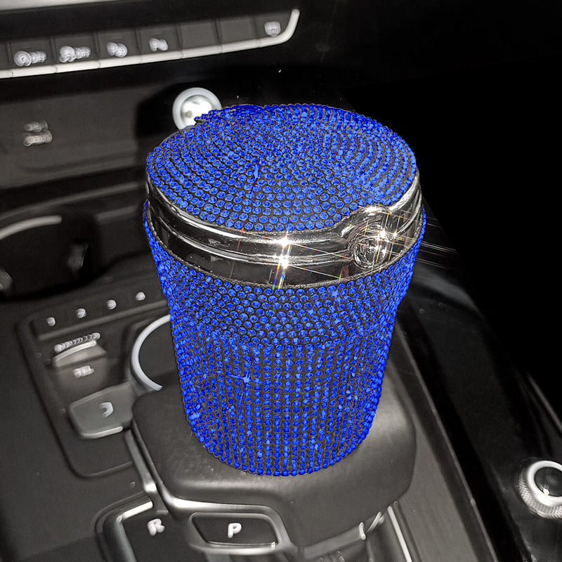 Creative Covered Diamond Inlaid Car Ashtray a1382800 e55b 4d60 af01 5847a4350a58
