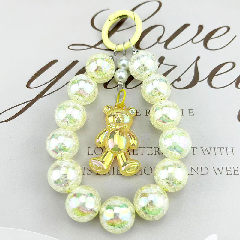 Burst Beads Luminous Bear Pendant Mobile Phone Charm a156423e 5cce 4f1f 86c2 fbe301ab7fc1