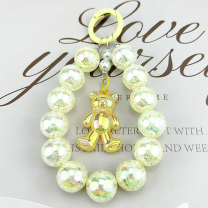 Burst Beads Luminous Bear Pendant Mobile Phone Charm a156423e 5cce 4f1f 86c2 fbe301ab7fc1