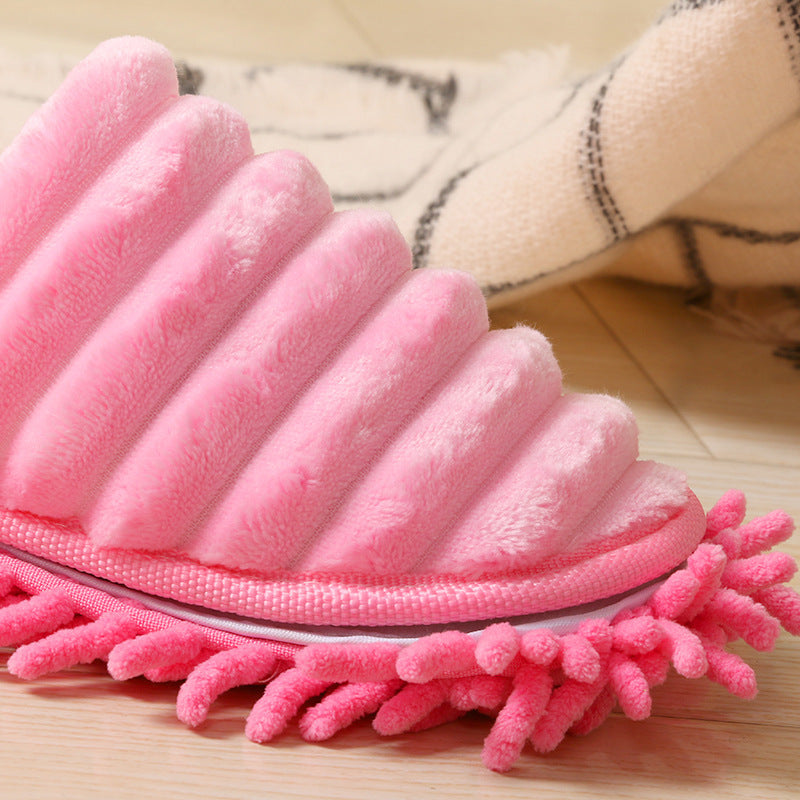 New Fluffy Striped Lazy Floor-scrubbing Slippers a1565916 6e46 4944 be9e 9999b90f9ef9