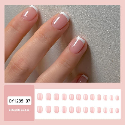 Simple White French Fake Nails a16dda11 3d7e 4aeb 8f2d c7cc6e56d0c6 trans