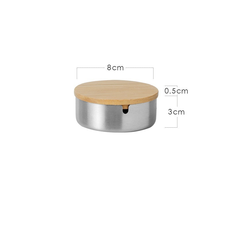 Simple Thickened Practical Stainless Steel Ash Tray a17608ac e129 41b4 91df dd1239359580