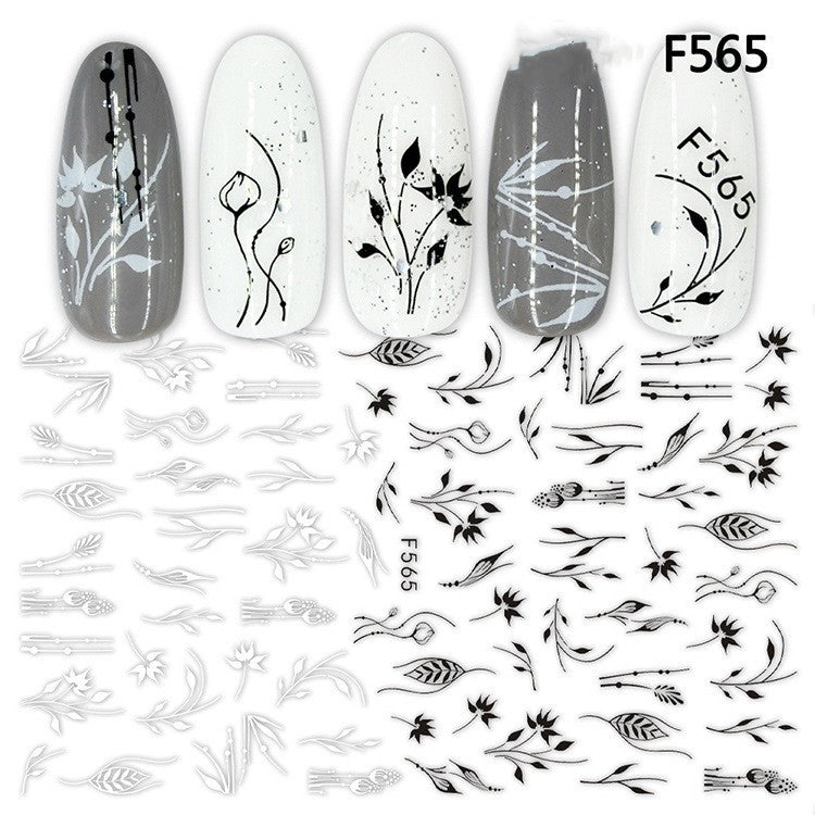 Japanese Three-dimensional 5D Embossed Nail Stickers a18219d4 b045 41ed a2b4 ce47a541f9ed
