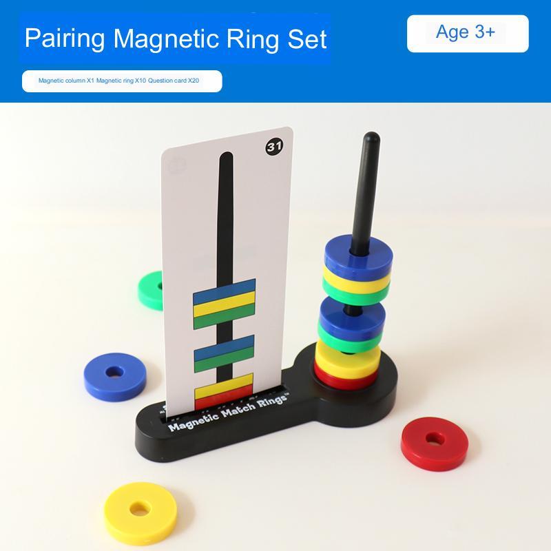 Children's Puzzle Colored Matching Magnetic Ring Toys a190f48b f38e 4294 ae46 26432fbf344b
