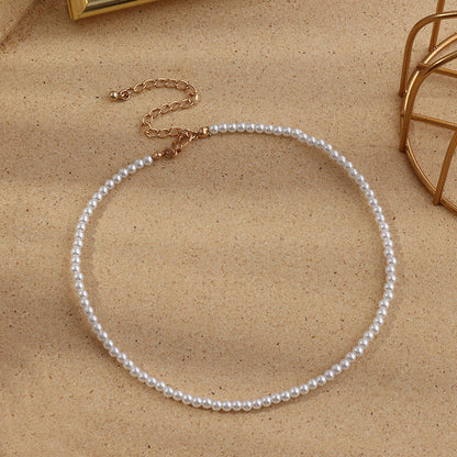 Elegant Round  Pearl Necklace Temperament Pearl Necklace a19265d8 62a0 46d5 bf73 e8d4a4b07e22